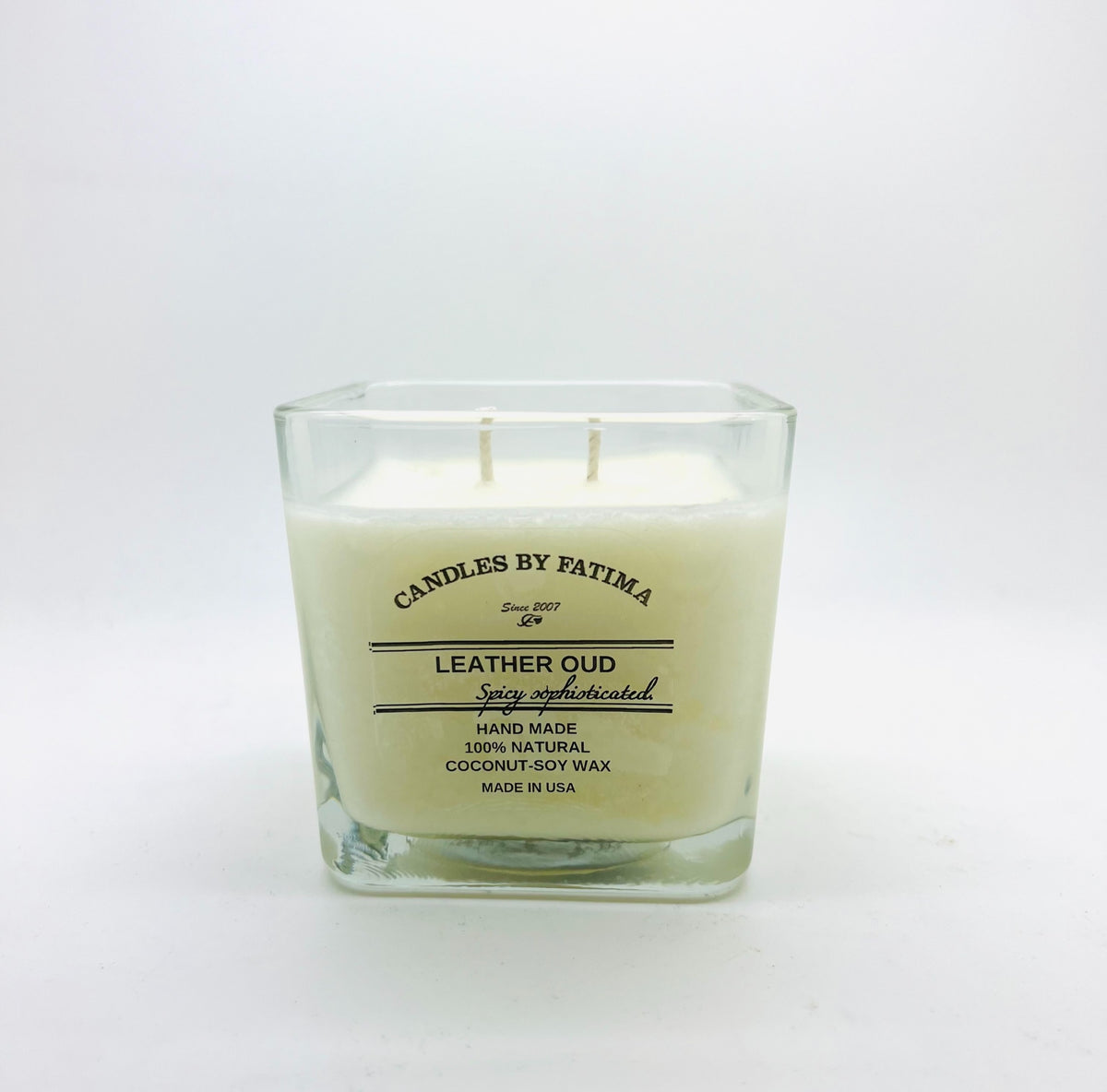 Leather Oud Soy Candle