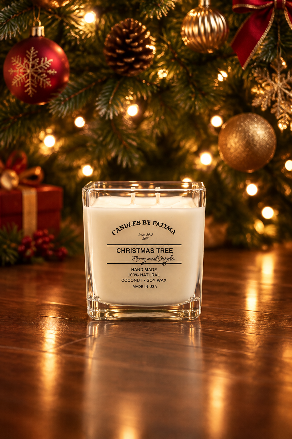 Christmas Tree Soy Massage Candle
