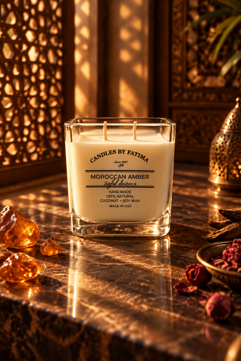 Moroccan Amber Soy Wax Massage Candle